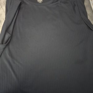 Nine West Black Ribbed Top